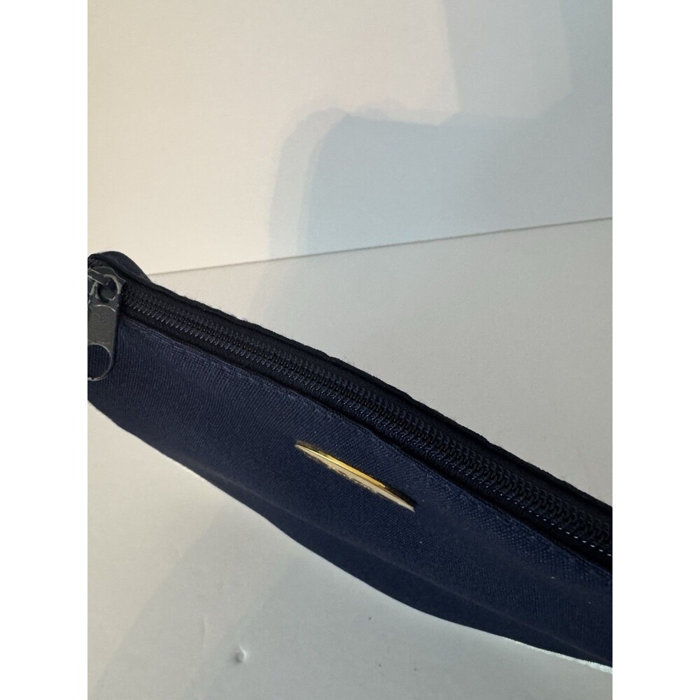 Dior Blue & White Zipper Makeup Bag /Perfume/Cosmetic Pouch Travel Organizer - Picture 5 of 6